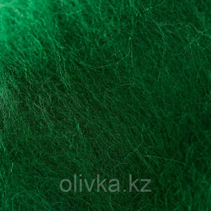 Шерсть для валяния "Кардочес" 100% полутонкая шерсть 100гр (110 зелёный) - фото 3 - id-p110924749