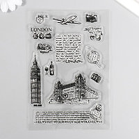 Штамп для творчества силикон "Поездка в Лондон" 16х11 см