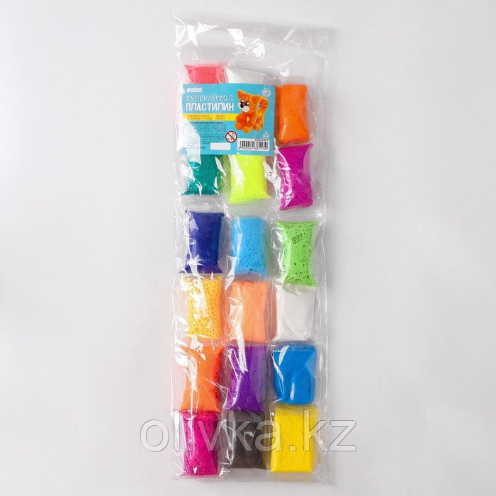 Набор лёгкого прыгающего пластилина 18 цветов МИКС - фото 2 - id-p110922035