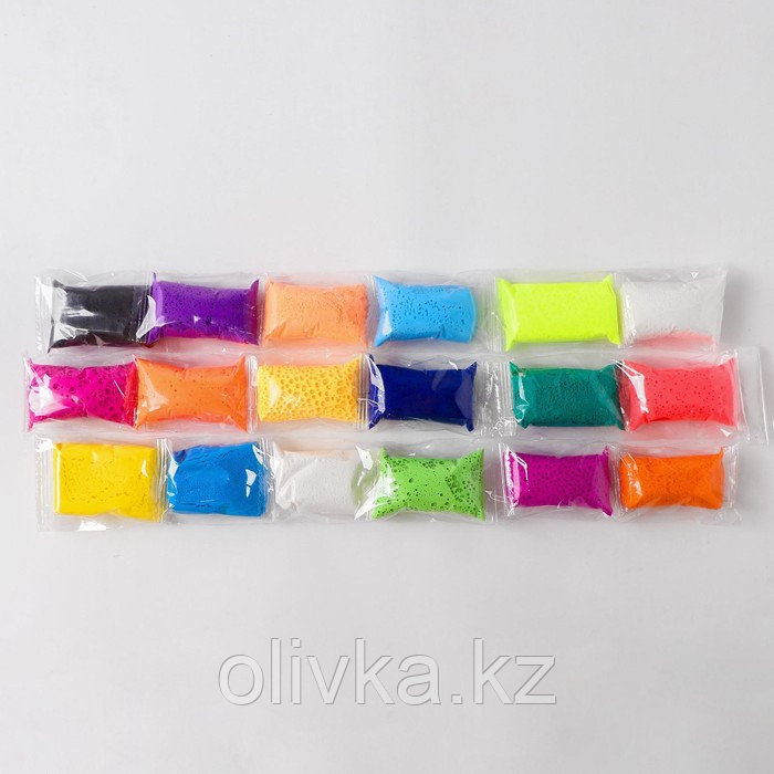 Набор лёгкого прыгающего пластилина 18 цветов МИКС - фото 3 - id-p110922035