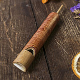 Музыкальный инструмент "Свисток" бамбук 15x1,5x1,5 см, фото 4