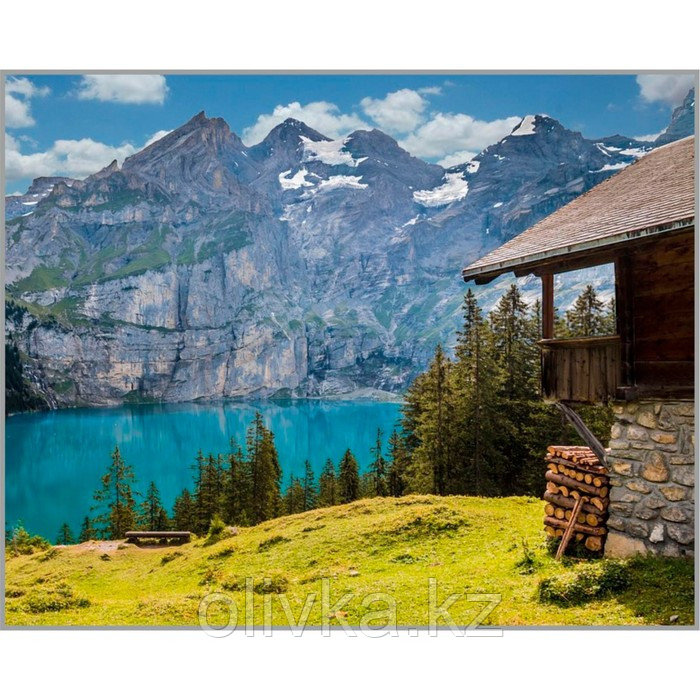 Алмазная мозаика «Альпийский рай» 40 × 50 см, 40 цв. - фото 1 - id-p110947020