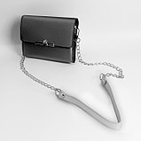 Ручка для сумки, с цепочками и карабинами, 120 × 1,8 см, цвет серебряный, фото 5