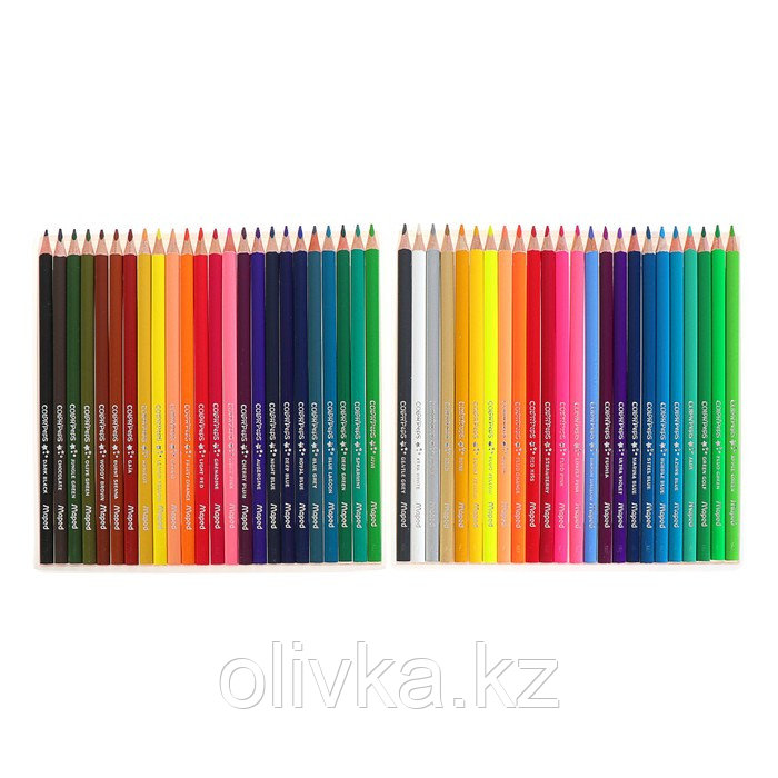 Карандаши трёхгранные, 48 цветов, Maped Color Peps, ударопрочный грифель - фото 5 - id-p110912063