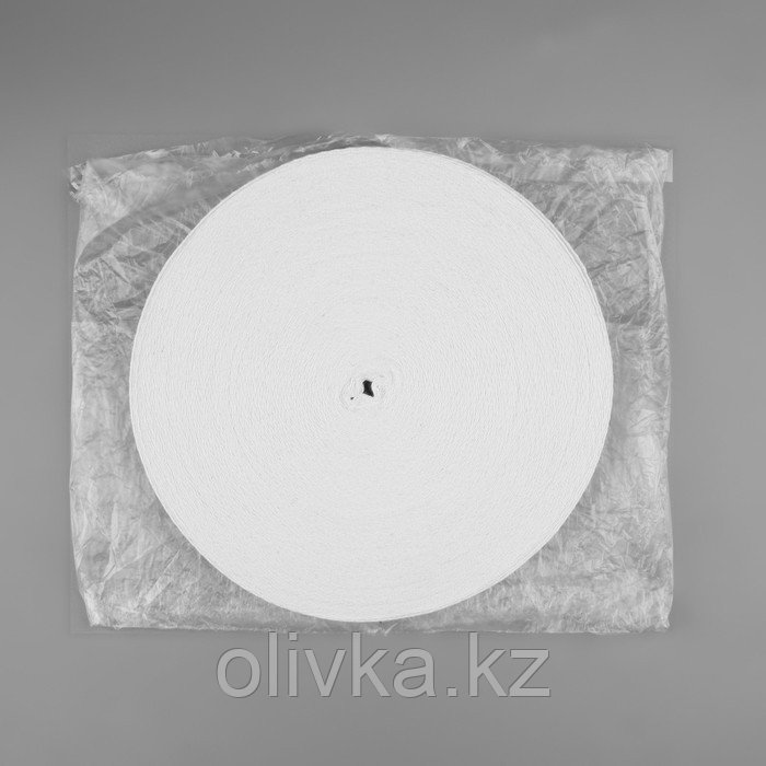 Лента киперная, 15 мм, 50 ± 1 м, цвет отбеленный белый - фото 3 - id-p110948034
