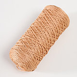 Шнур для вязания 100% полиэфир 1мм 200м/75±10гр (05-розово-бежевый), фото 2