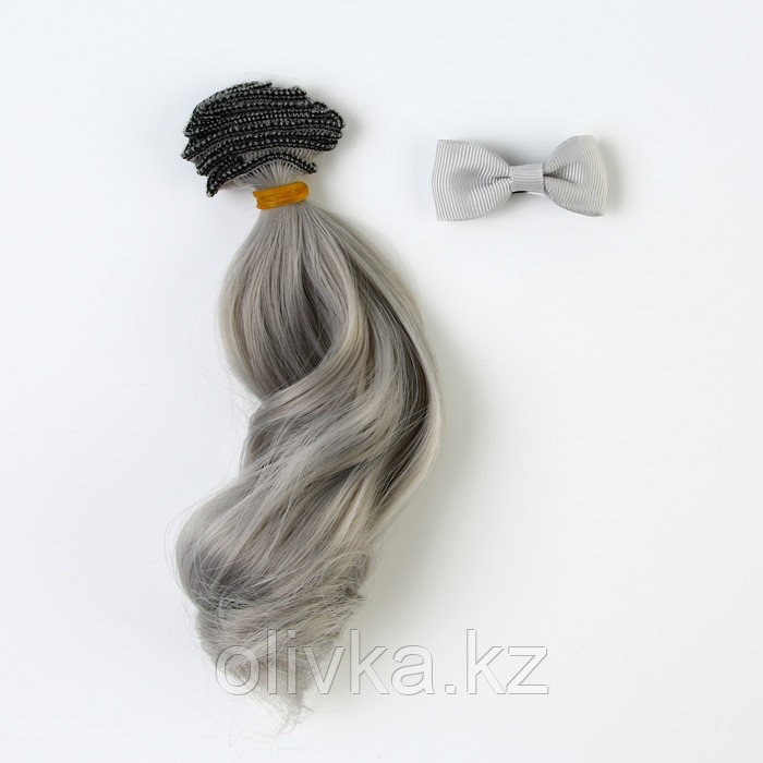 Волосы - тресс для кукол «Пепельные волны», длина волос: 25 см, ширина: 150 см - фото 2 - id-p110921139