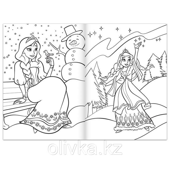 Набор раскрасок для девочек «Волшебные рисунки», 4 шт. по 16 стр., формат А4 - фото 4 - id-p110928656