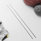 Спицы для вязания, прямые, d = 3 мм, 35 см, 2 шт, фото 2