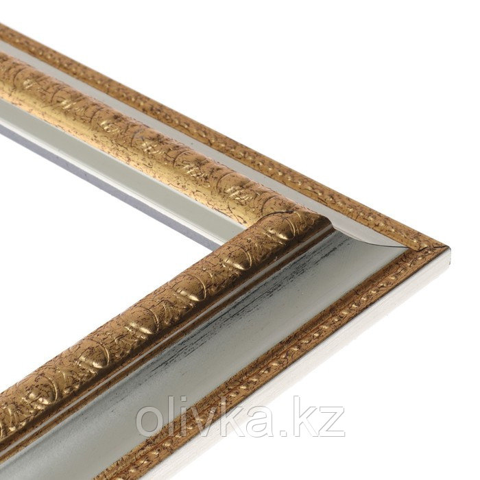 Рама для картин (зеркал) 30 х 30 х 4,5 см, пластиковая, Charlotta, золотая - фото 3 - id-p110937333