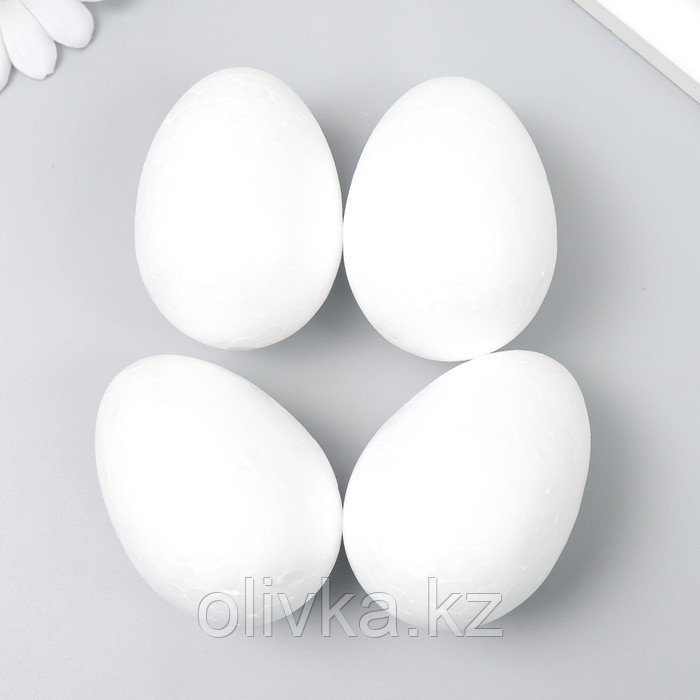 Пенопластовые заготовки для творчества "Эллипсы" набор 4 шт 6 см (яйцо) - фото 2 - id-p110943061