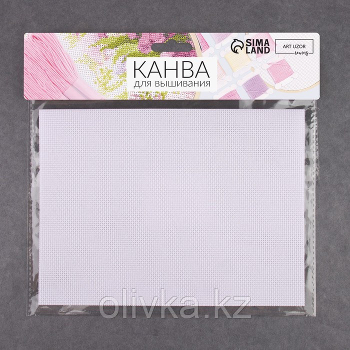 Канва для вышивания №16, 30 × 20 см, цвет белый - фото 2 - id-p110940149