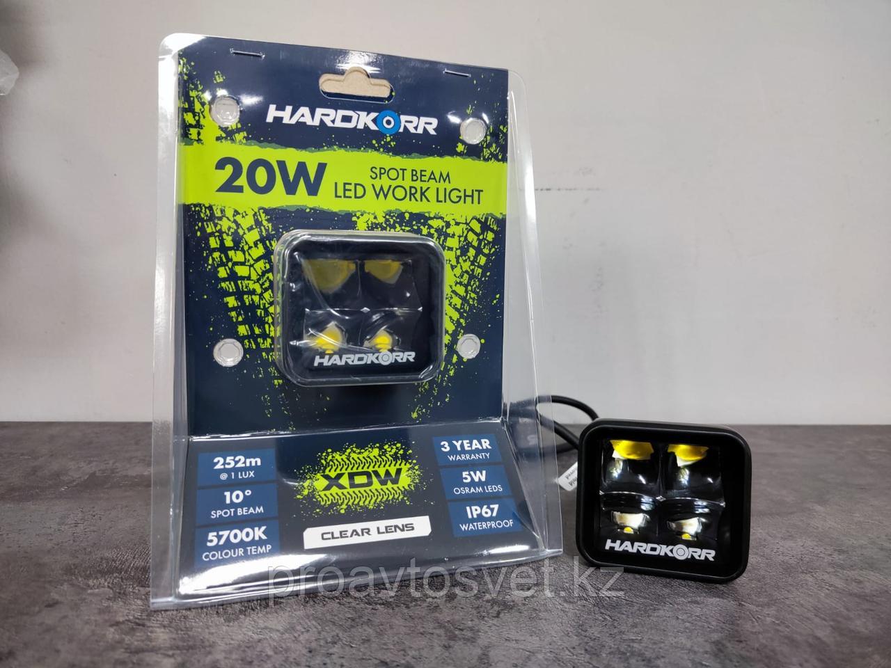 HardKorr 20W Spot Beam LED Work Light фара дальнего освещения (дальний свет) произ.Австралия. цена за штуку