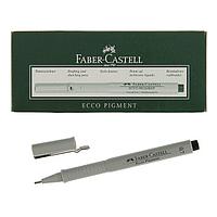 Ручка капиллярная для черчения и рисования Faber-Castell линер Ecco Pigment 0.7 мм, пигментная, чёрная, 166799