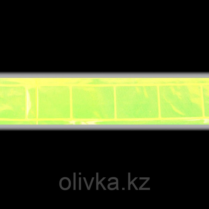 Светоотражающая повязка на липучке, 46±1 × 2,5 см, цвет жёлтый - фото 2 - id-p110923043