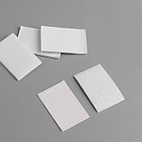 Набор липучек на клеевой основе, 4 × 6 см, 4 пары/8 шт, цвет белый, фото 2
