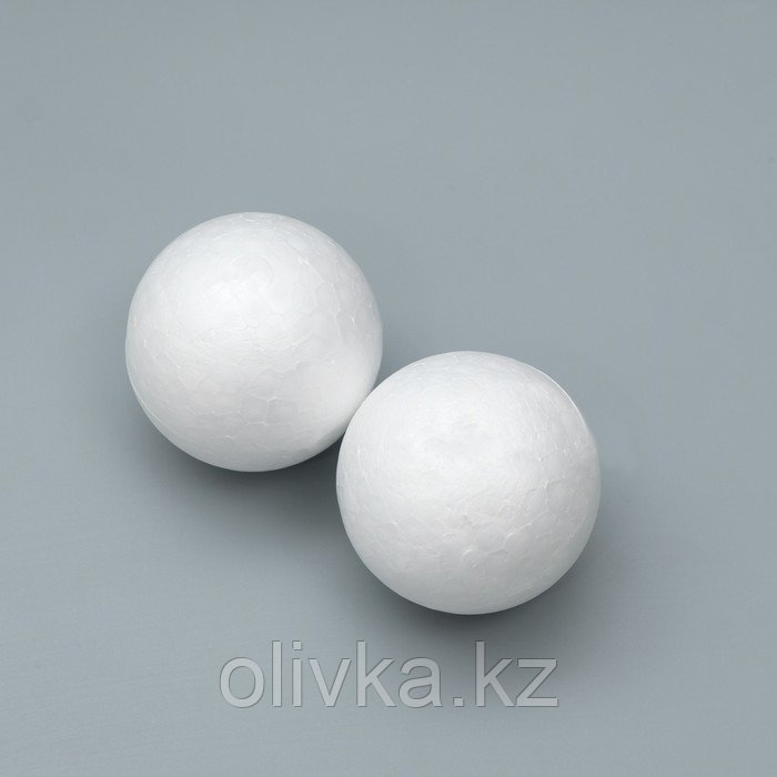 Набор шаров из пенопласта, 6 см, 2 шт - фото 3 - id-p110935450