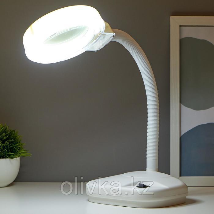 Лампа-лупа для творчества, от сети 220В белый 52х17х14 см - фото 3 - id-p110913960