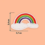 Термоаппликация «Радуга», 5,7 × 3,4 см, цвет разноцветный, фото 2