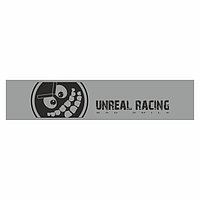 "Unreal Racing" алдыңғы әйнегіндегі жолақ, күміс, 1300 х 170 мм