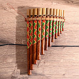 Музыкальный инструмент Флейта Пана 28х19,5х6,5 см МИКС, фото 3