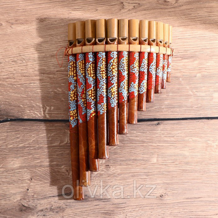 Музыкальный инструмент Флейта Пана 28х19,5х6,5 см МИКС - фото 7 - id-p110909524