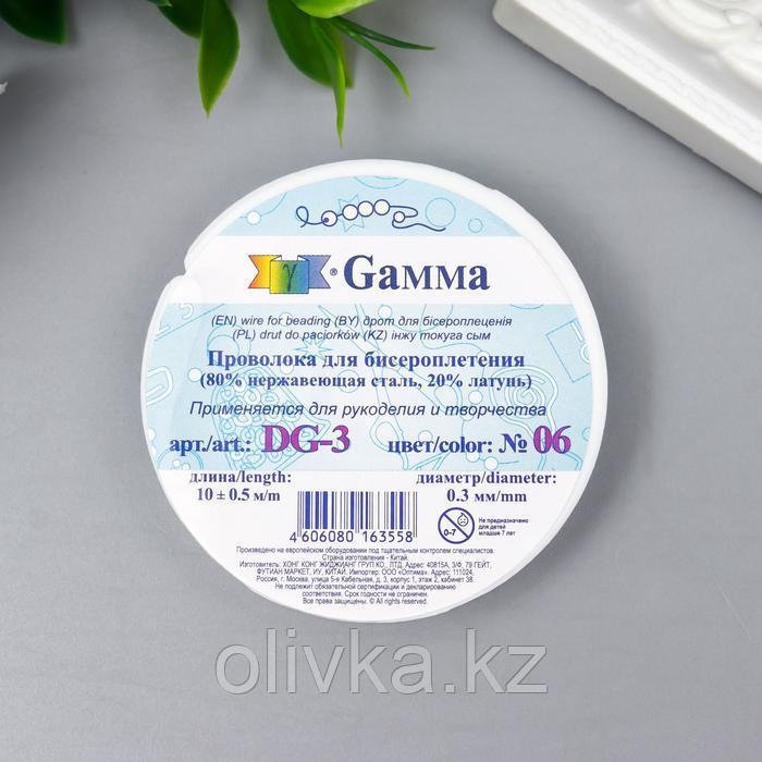 Проволока для бисера "Gamma" d 0.3 мм 10 м ± 0.5 м №06 черный - фото 2 - id-p110929657