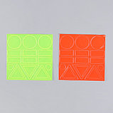Светоотражающие наклейки «Ассорти», 10 × 10 см, 17 шт на листе, цвет МИКС, фото 4