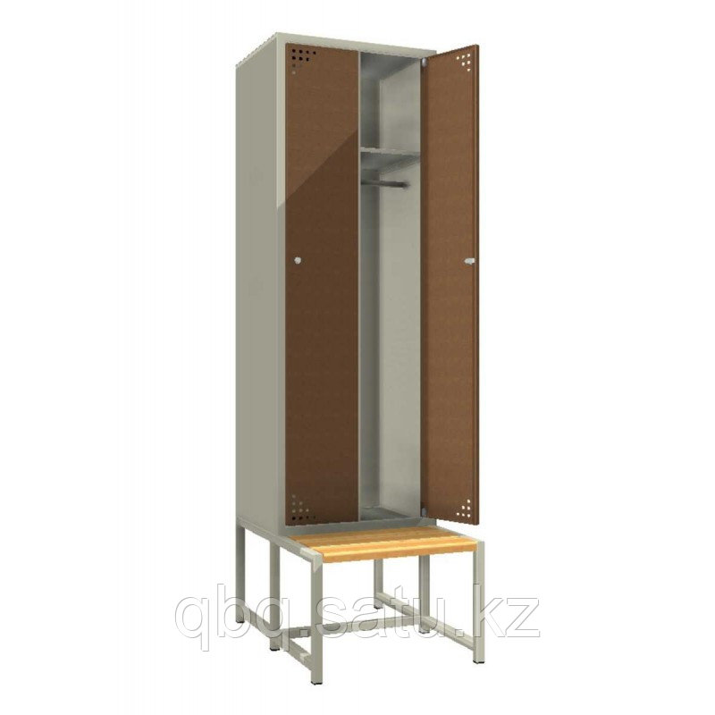 Металлический шкаф для одежды (двойной) - фото 1 - id-p110954387