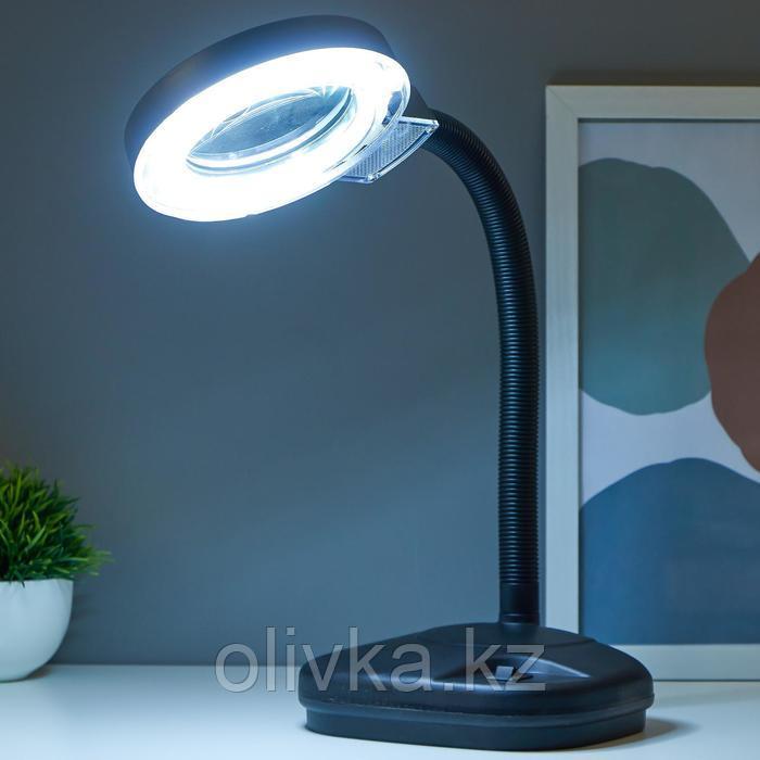 Лампа-лупа для творчества, от сети 220В чёрный 52х17х14 см - фото 3 - id-p110914003