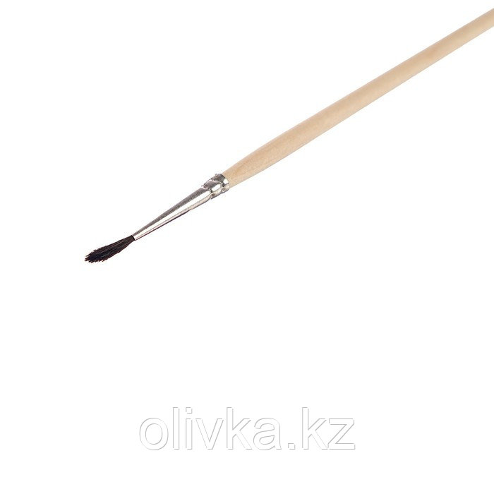 Кисть Белка круглая № 1 (диаметр обоймы 1 мм; длина волоса 10 мм), деревянная ручка, Calligrata - фото 2 - id-p110919401