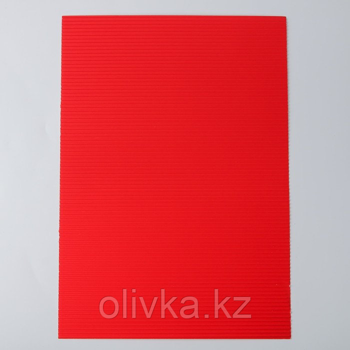 Набор цветного картона "Гофрированный" 10 листов 10 цветов, 180г/м2, 21х29,7 см - фото 2 - id-p110920322
