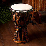 Музыкальный инструмент Барабан Джембе  МИКС 30х16х16 см, фото 8