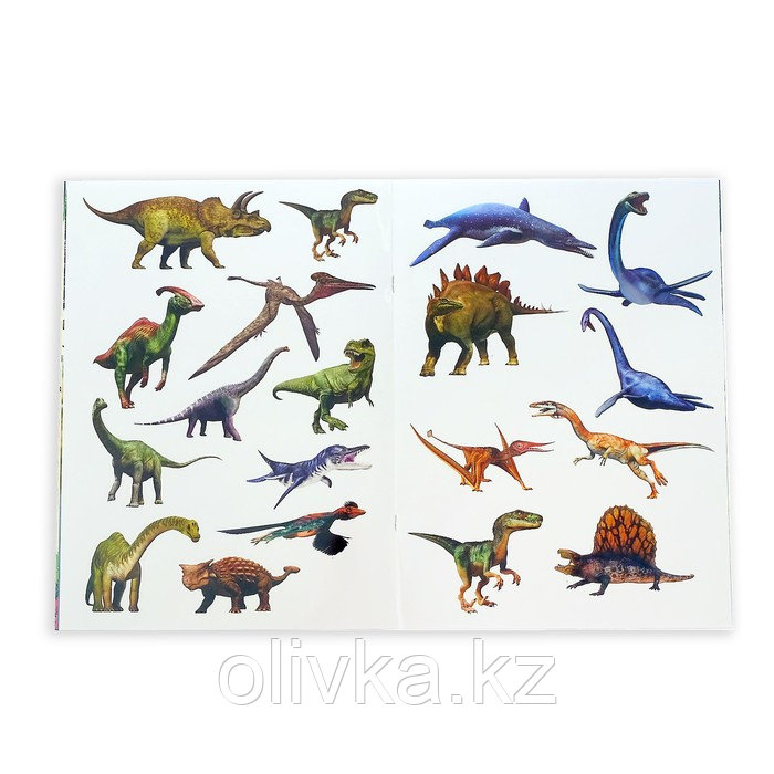 Наклейки «Моя первая энциклопедия. Динозавры», формат А4, 8 стр. + плакат - фото 3 - id-p110916671