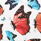 Наклейка пластик интерьерная "Полёт бабочек" 30х60 см, фото 3