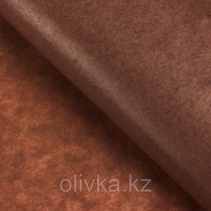 Бумага упаковочная тишью, коричневая, 50 см х 66 см