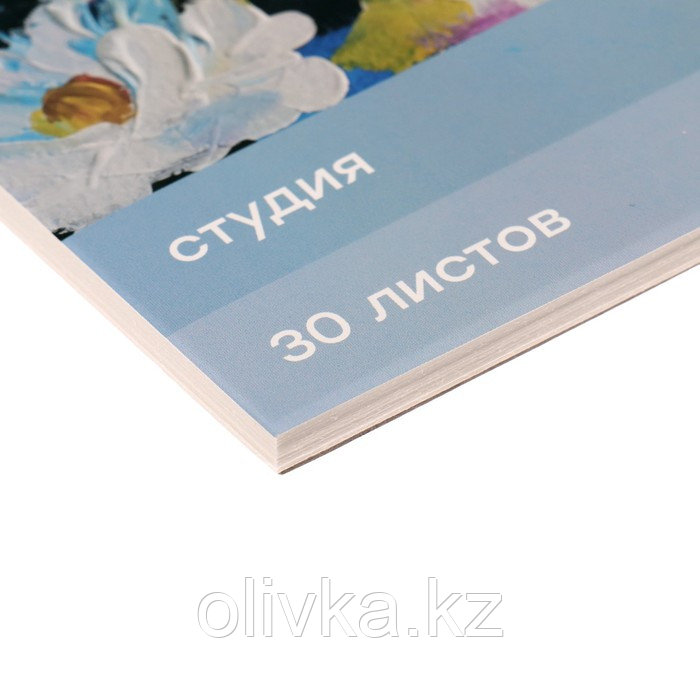 Альбом для акрила и гуаши А5, 30 листов, 180 г/м2, "Гамма. Студия", на гребне - фото 3 - id-p110943199