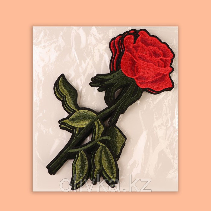 Термоаппликация «Роза», 23 × 15,5 см, цвет красный - фото 5 - id-p110915758