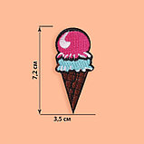 Термоаппликация «Мороженое», 7,2 × 3,5 см, цвет разноцветный, фото 2