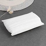 Резинка окантовочная, блестящая, 15 мм × 50 м, цвет белый, фото 2