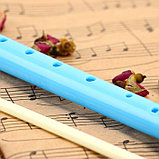 Блокфлейта Music Life, голубая, немецкая система, сопрано, 30 см, фото 4
