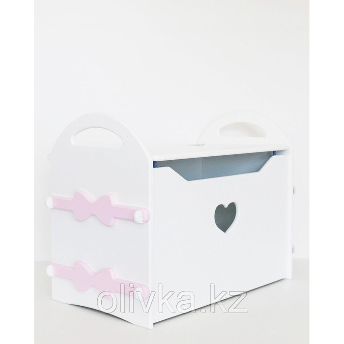 Сундук для игрушек «Сердце», цвет розовый - фото 3 - id-p110946225