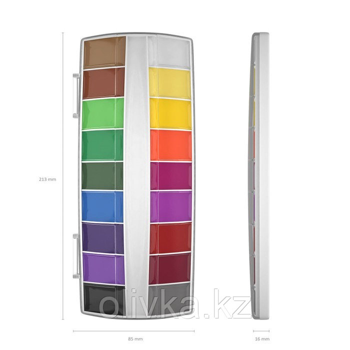 Акварель 18 цветов ErichKrause ArtBerry "Премиум", с УФ-защитой, с увеличенными кюветами XXL, пластик, - фото 2 - id-p110912261