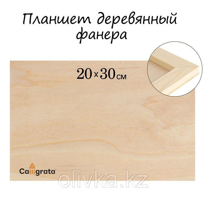 Планшет деревянный 20 х 30 х 2 см, фанера - фото 1 - id-p110910573