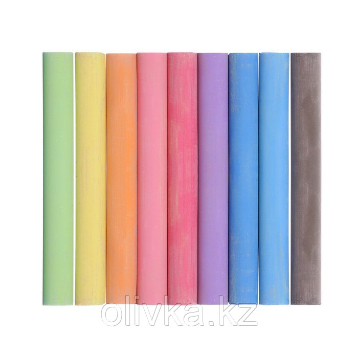 Мелки цветные Maped Color Peps, в наборе 10 штук, круглые, специальная формула "без грязи" - фото 2 - id-p110910577