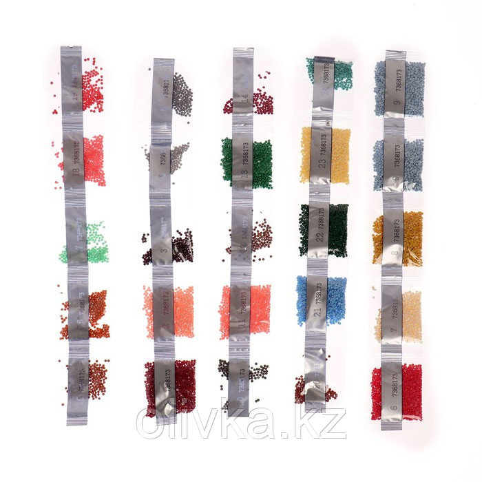 Алмазная мозаика на подрамнике с полным заполнением «Бабочки на цветах», 30х40см - фото 5 - id-p110935581