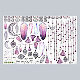 Наклейка пластик интерьерная цветная "Кристаллы и бахрома" 60х90 см, фото 2