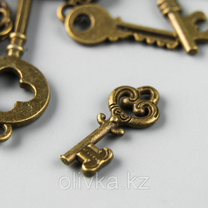 Декор "Ключи", античная бронза, набор 13 шт - фото 1 - id-p110921354