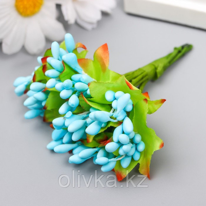 Цветы для декорирования "Паслен жасминовидный" 1 букет=10 цветов голубой 9,5 см - фото 2 - id-p110934605