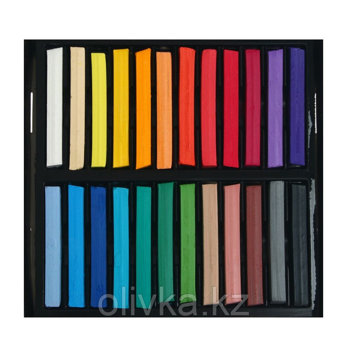Пастель сухая, набор 24 цвета, Hard, Спектр "Северное Сияние", D-8.5мм /L-68мм, квадратное сечение, - фото 4 - id-p110909657